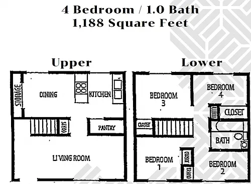 Floor plan Four Bedroom