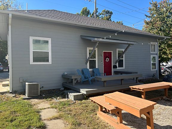 Front entrance and outdoor living area
