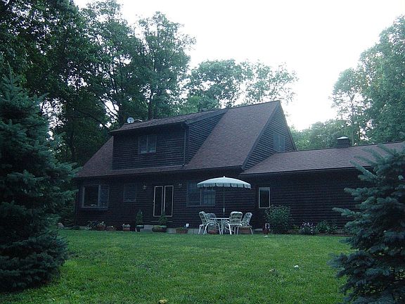 From the woods in back