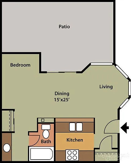Floor plan Studio - Classic