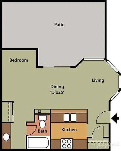 Floor plan Studio - Classic