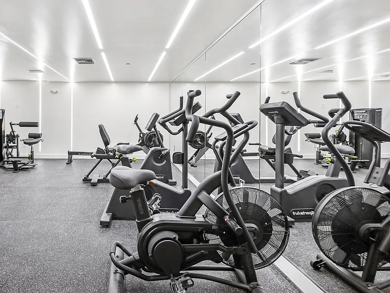 Fitness Center with Stationary Bikes, Rowing Station, and Elliptical