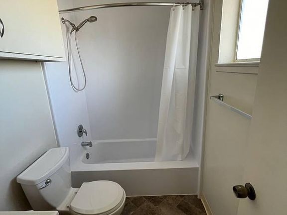 Bathroom with updated Bathfitters tub and shower