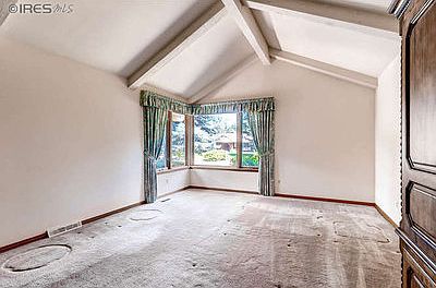 Living room with vaulted ceilings