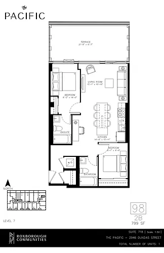 Floor plan 2 bedroom 2 bath 2 Bed 2 Bath 19