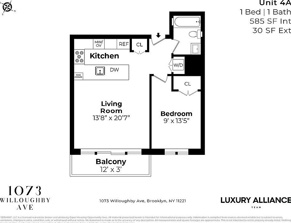 2nd image of 1073 Willoughby Ave #4A