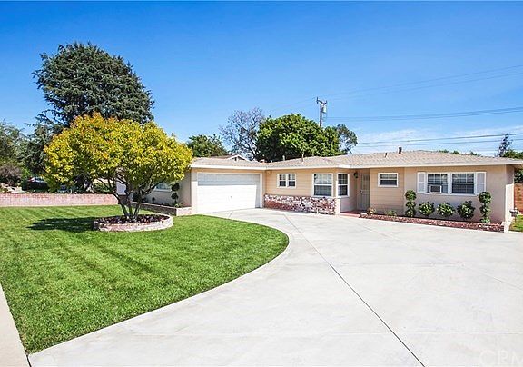 Spacious concrete driveway