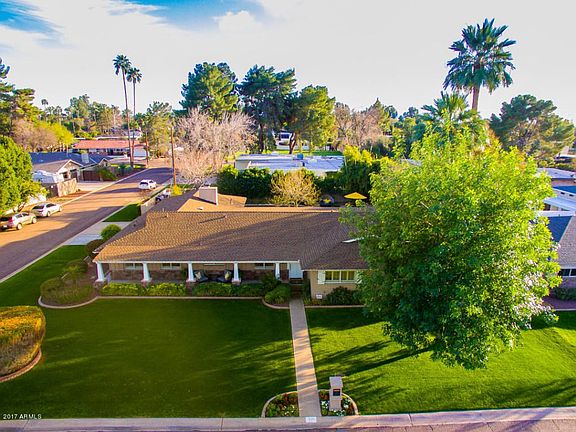 Front of house from above