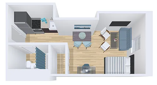 Floor plan studio 35