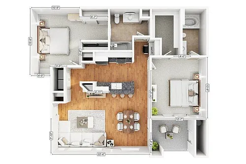 Floor plan 2C2