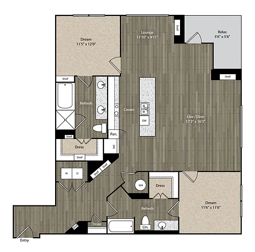 Floor plan B3
