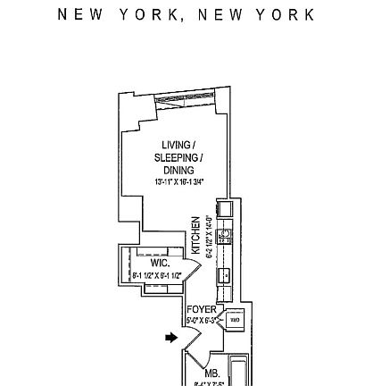 2nd image of 1 Wall St APT 1222