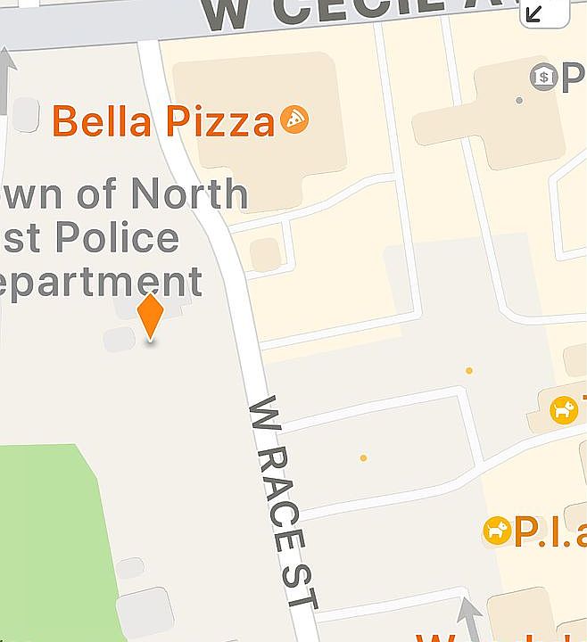 Map with pinpoint of lot