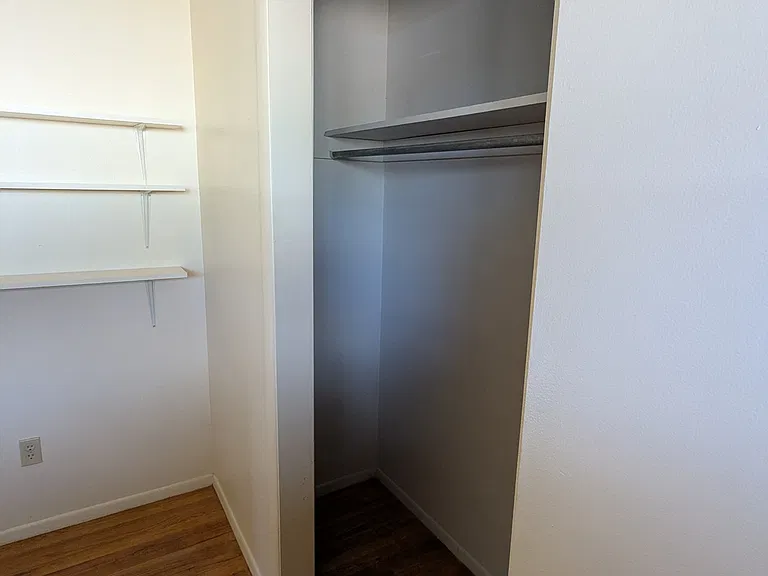 Large closets in each bedroom.