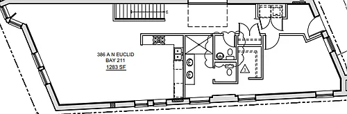 Floor plan 386 Euclid