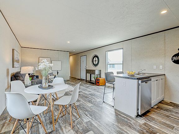 Kitchen, Dining, Living room