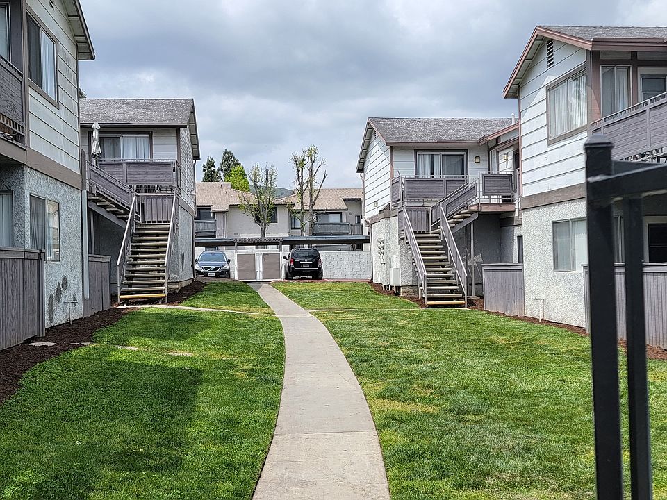 Private porches and balconies and Grand Oaks Apartments in Lake Elsinore, California.