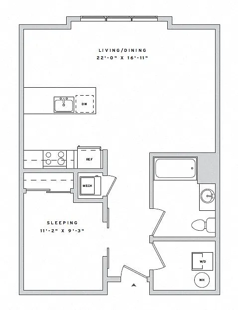 Floor plan Studio Den S2