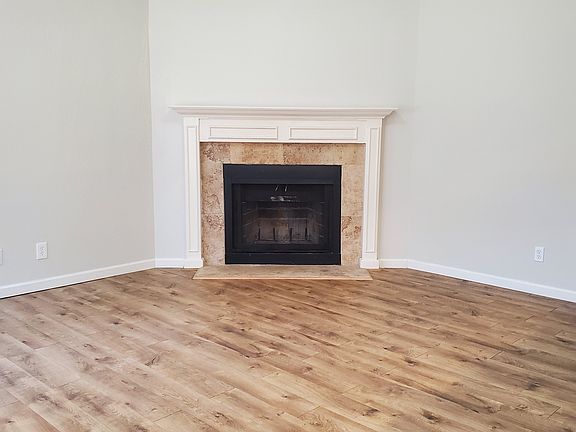 Living room fireplace