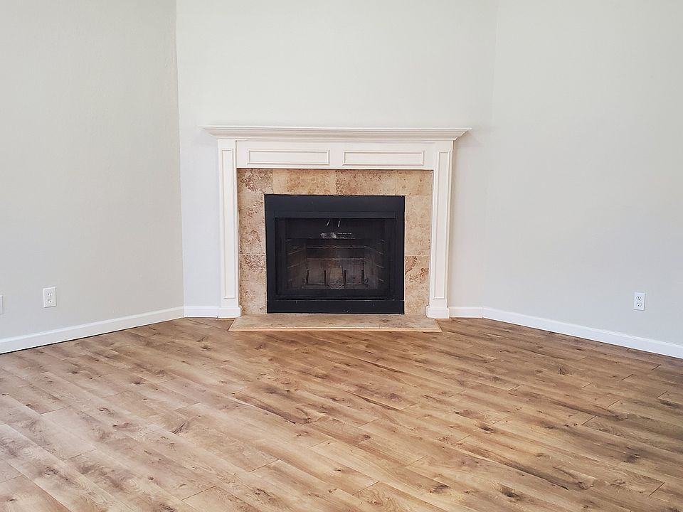 Living room fireplace