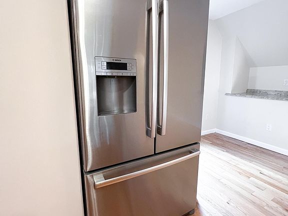 Large Viking Professional refrigerator with water and ice dispenser