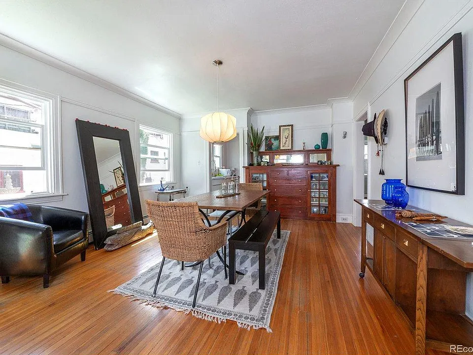 Big dining room with original built-in