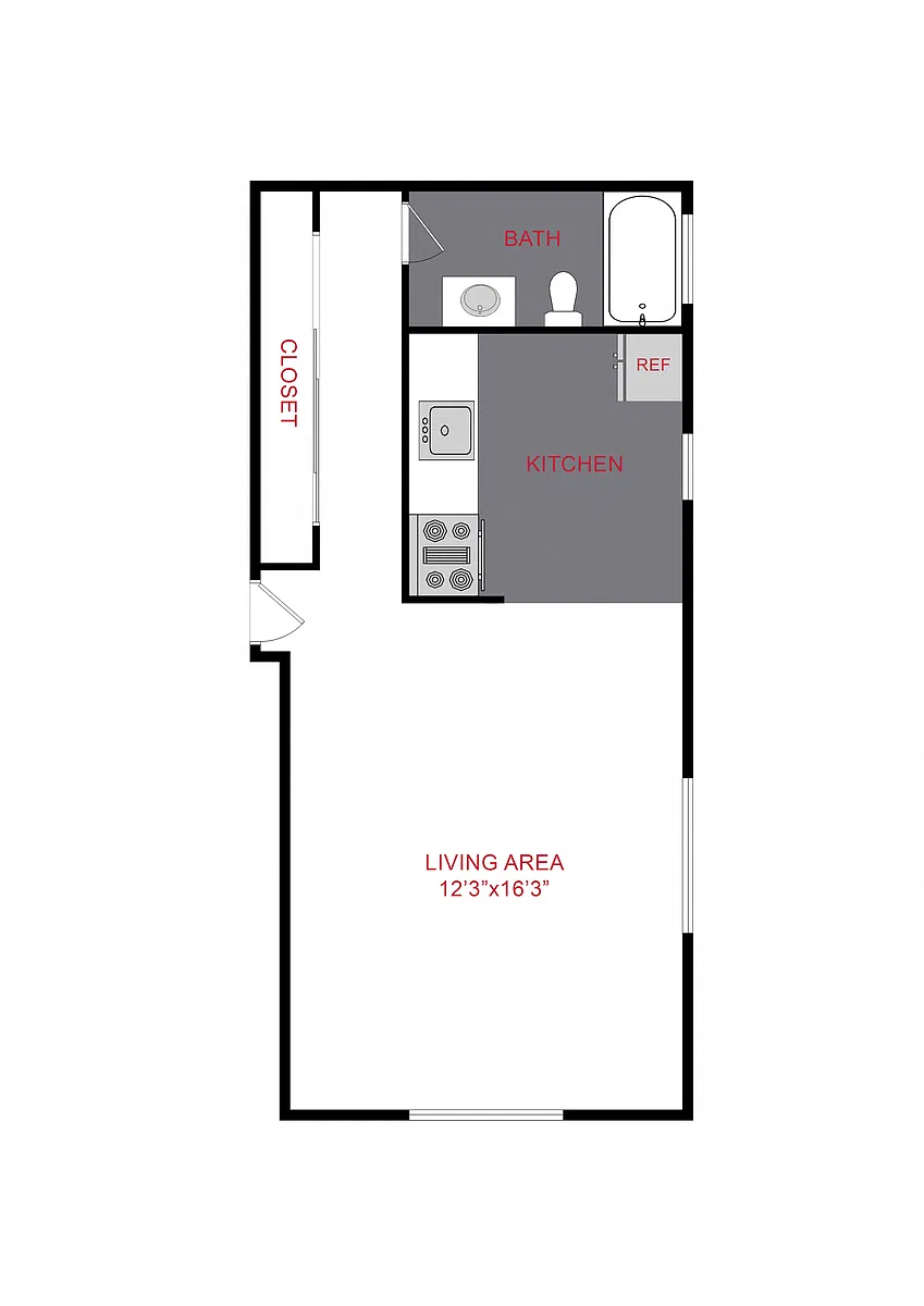 Floor plan Studio