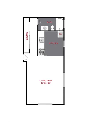 Floor plan Studio