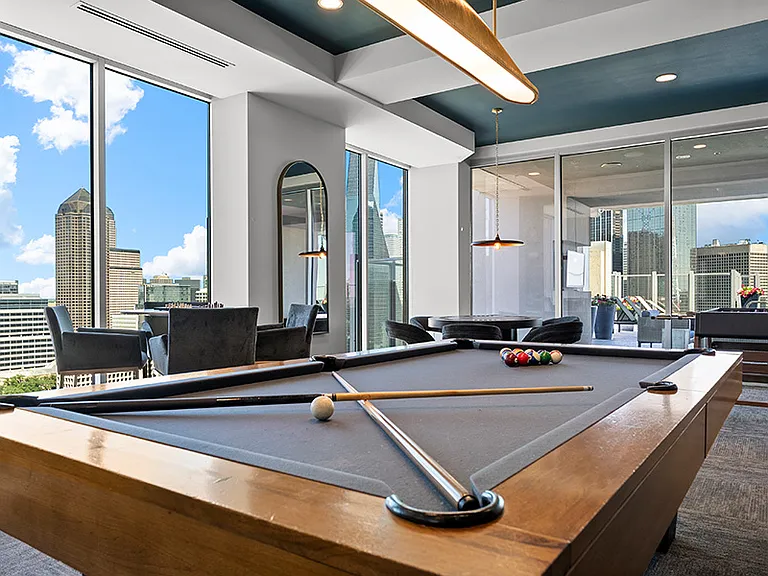 SkyLounge with billiards, poker, foosball and arcade tables