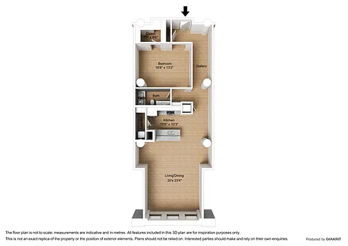 Floor plan Studio - D