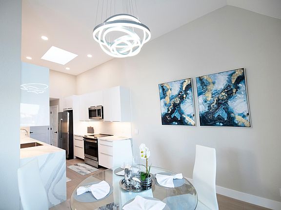 Dining area and kitchen