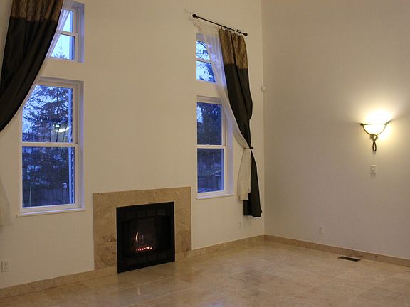 Living room with fireplace