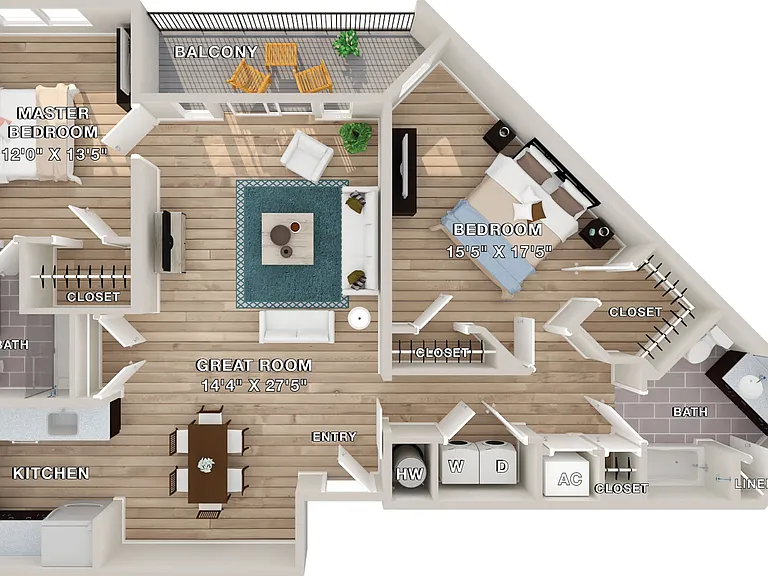 Bergen floor plan Liberty Bay Club