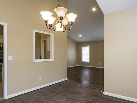 Dining room open to living room