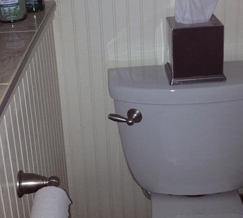 Nickel fixtures throughout. 