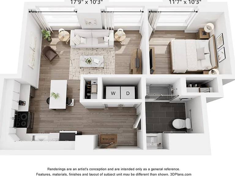 1 Bedroom 1 Bedroom