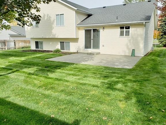 Back yard and patio area