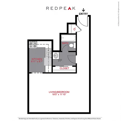Floor plan Plan S - Studio