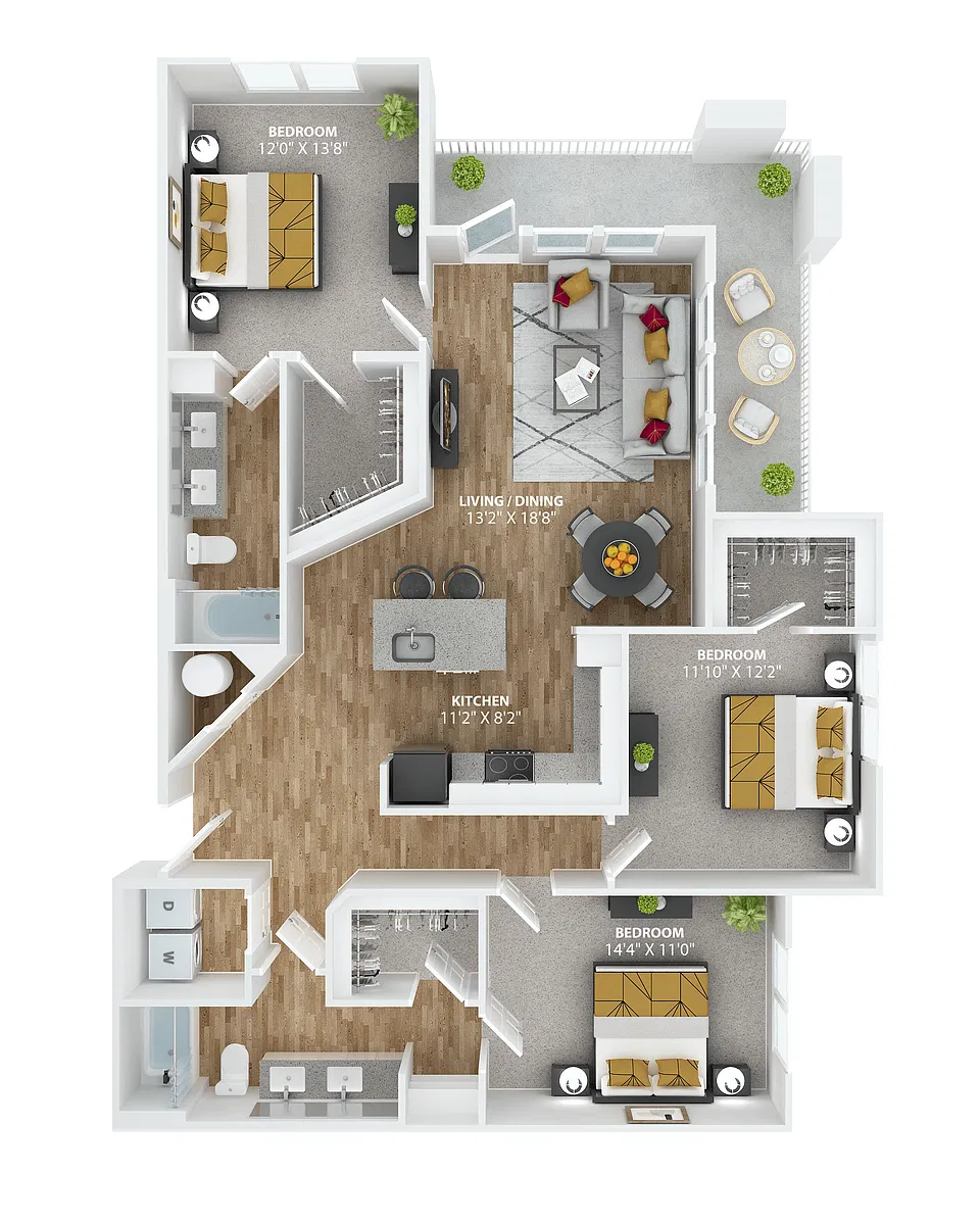 Floor plan Rosslyn C1