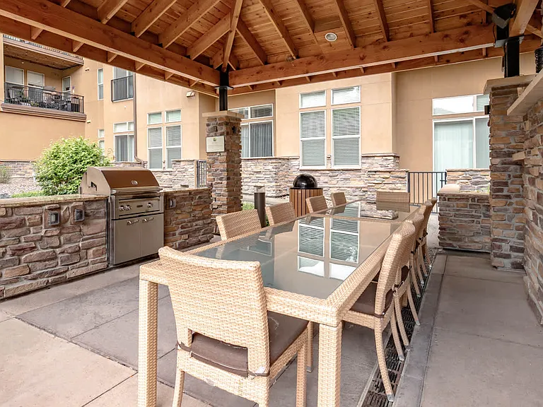 Outdoor Lounge with Grilling Area