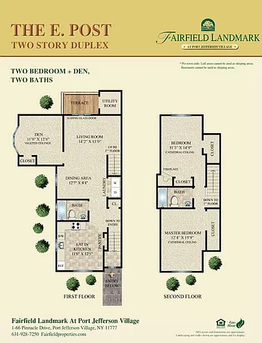 Floor plan The E. Post
