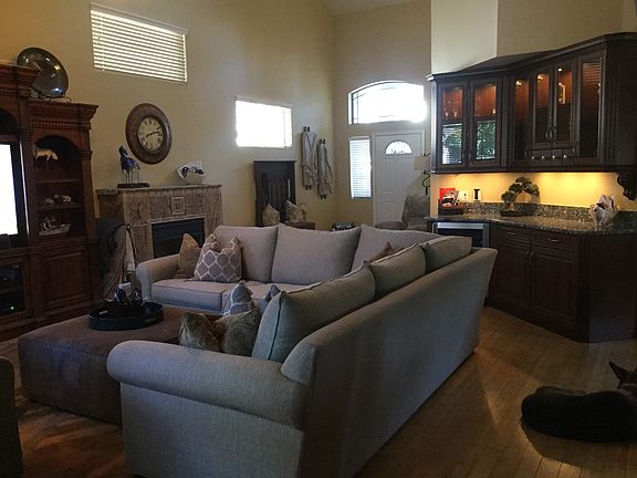 Great room with fireplace