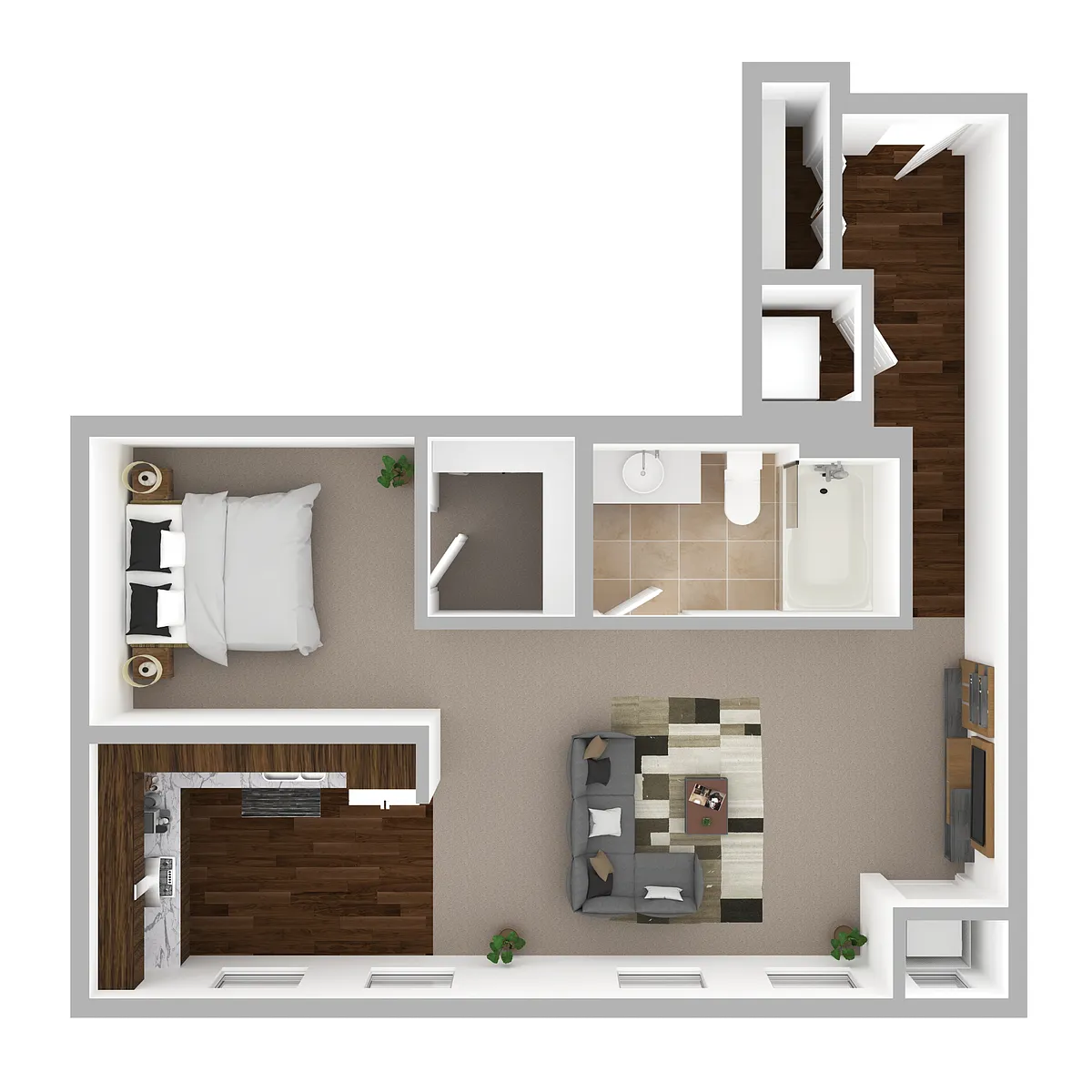 Floor plan ST5 - 1BR Alcove