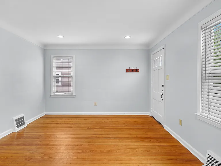 View from kitchen to living room