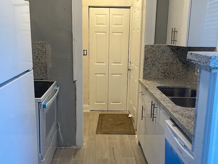 Newly remodeled kitchen with pantry