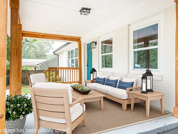 Front porch (virtually-staged)