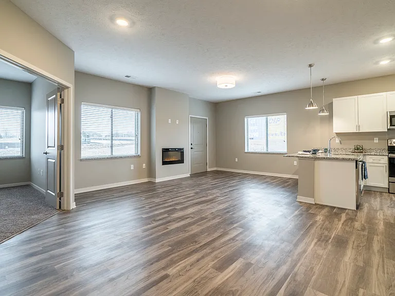 Our open layouts are modern and inviting.