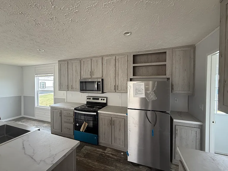 Range and fridge