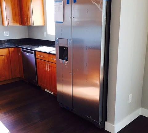 Kitchen gets lots of light!