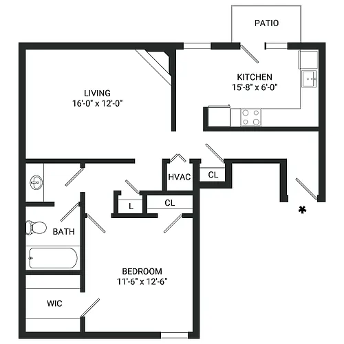 Floor plan A4- Income Restrictions Apply
